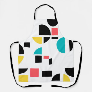 Trendy, modern, vrolijk, leuk geometrisch patroon schort