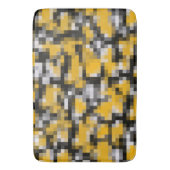 Trendy Modern Yellow White Mosaic Pattern Badmat (Voorkant Verticaal)