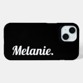 Trendy Modern Zwart Wit Case-Mate iPhone Case (Achterkant (horizontaal))