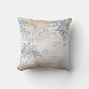 Trendy Moderne Abstracte Bloem botanisch Kussen