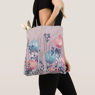 Trendy Moderne Abstracte Bloem Draagtas