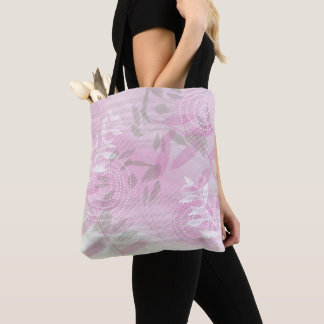 Trendy moderne abstracte bloemige botanische blad draagtas
