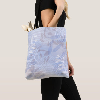Trendy moderne abstracte bloemige botanische blad draagtas