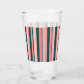 Trendy moderne Boho chique retro strepen Glas (Voorkant)