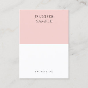 Trendy Moderne Elegante Roze Roze Eenvoudige Sjabl Visitekaartje