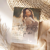 Trendy moderne foto 30e verjaardag kaart