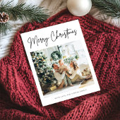 Trendy Moderne Foto Kerst Kaart