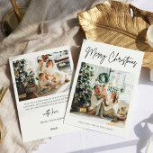 Trendy Moderne Foto Kerst Kaart