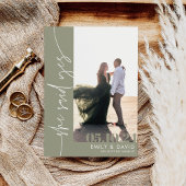 Trendy moderne foto save the date