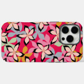Trendy moderne kleurrijke bloemenpatroon Case-Mate iPhone case (Achterkant (horizontaal))