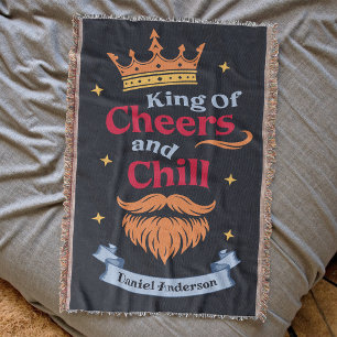 Trendy Moderne Kleurrijke Grappige King Quote Typo Deken