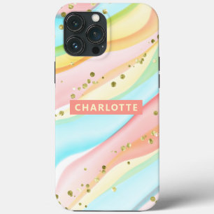 Trendy Moderne Kleurrijke Meisjesachtige Gepersona iPhone 13 Pro Max Hoesje