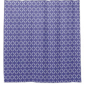 Trendy Moderne Korenbloem Blauwwit Douchegordijn (Voorkant)