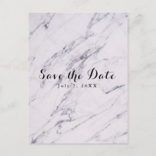 Trendy Moderne Marmeren Huwelijk Save the Date Aankondigingskaart
