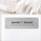 Trendy moderne professionele elegante grijs leesba etiket (Insitu)