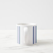 Trendy moderne strepen espresso kop (Achterkant)