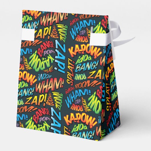 Trendy moderne stripboek pret trouwgunstdoos bedankdoosjes (Achterkant)