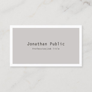 Trendy moderne verfijnde minimalistische Sjabloon Visitekaartje