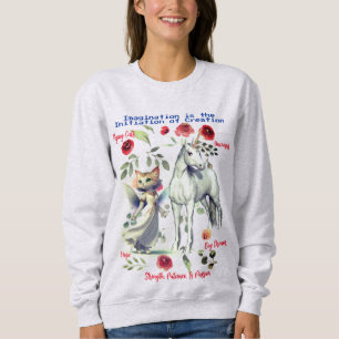 Trendy modieuze eenhoorn katten plezier trui