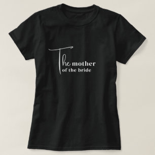 Trendy moeder van de bruid T-shirt