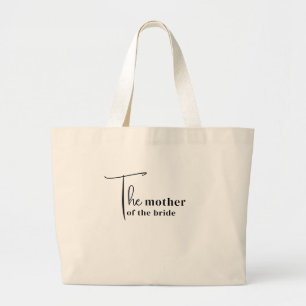 Trendy moeder van de bruid T-shirt Grote Tote Bag