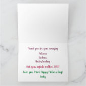 Trendy Moederdag Waterverf Kunst Pioenrozen Kaart (Binnen)