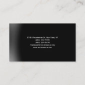 Trendy Monogram Attorney Law Visitekaartje (Achterkant)