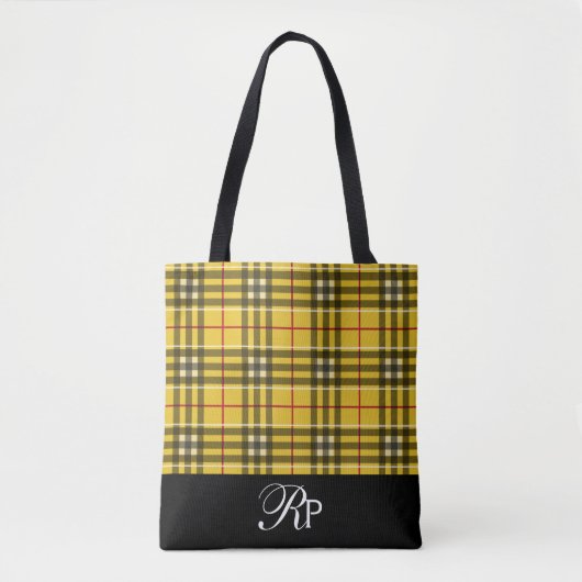 Trendy Monogram Clan MacLeod Plaid Draagtas (Voorkant)