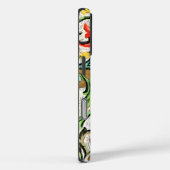 Trendy Monogram Floral Damask Case-Mate iPhone Case (Achterkant / Rechts)