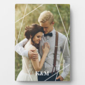 Trendy Monogram Fotoplaat (voorkant)