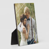 Trendy Monogram Fotoplaat (Zijkant)