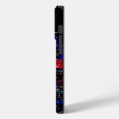 Trendy Monogram Glitter Kerstboom Marine Case-Mate iPhone Case (Achterkant / Links)