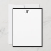 Trendy Monogram handgeschreven de Sjabloon van de  (Voorkant)