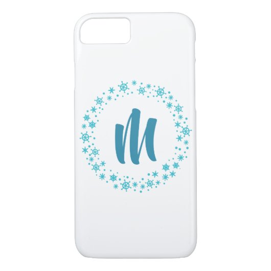 Trendy Monogram iPhone Case (Achterkant)