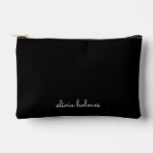 Trendy Monogram | Moderne Zwarte Scriptnaam Etui (Voorkant)