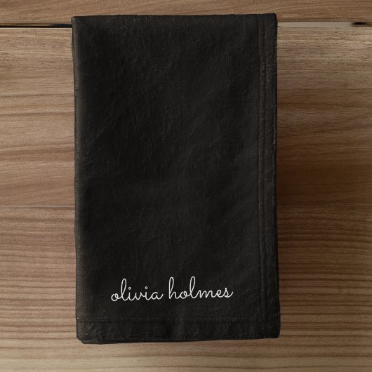 Trendy Monogram | Name de script noir moderne