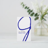 Trendy Monogram Visitekaartjes (Staand voorkant)