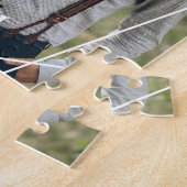 Trendy Monogram Wedding Foto Legpuzzel (Zijkant)