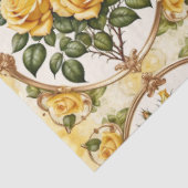 Trendy mooi geel rose Collectie Tissuepapier (Detail)