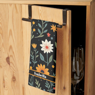 Trendy Mooie Bloemen Collectie Theedoek