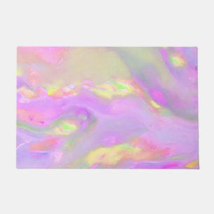 Trendy mooie kleurrijke abstracte golven deurmat