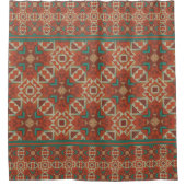 Trendy Mosaic Native American Tribe Pattern Douchegordijn (Voorkant)