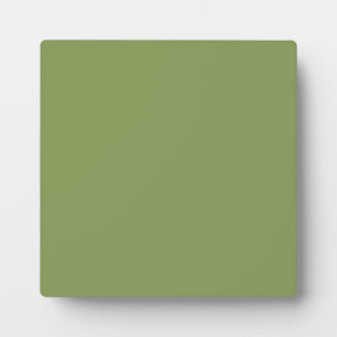 Trendy Moss Green Background Color Pas dit aan Fotoplaat