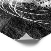 Trendy Motivatie leiderschap Lion Black & White Poster (Hoek)