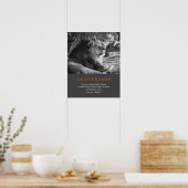 Trendy Motivatie leiderschap Lion Black & White Poster (Keuken)