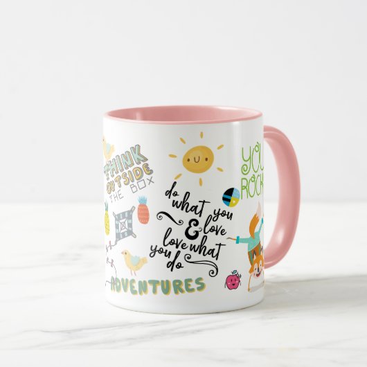Trendy MOTIVATIONAL Mug Encouragement Graduation (Devant droit)