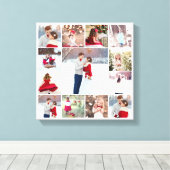 Trendy Multi fotocollage Canvas Afdruk (Insitu (Houten vloer))