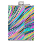 Trendy Multicolor Neon Psychedelic Monogram Heupfles (Achterkant)