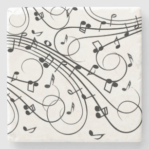 Trendy Music Design Stenen Onderzetter