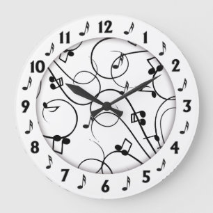 Trendy Music Design Wall Clock Grote Klok